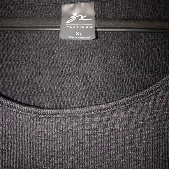 ZX (ZeroXposur) Platinum  Women’s Knotted Long Sleeve Top   Black  Size XL - Picture 4 of 5